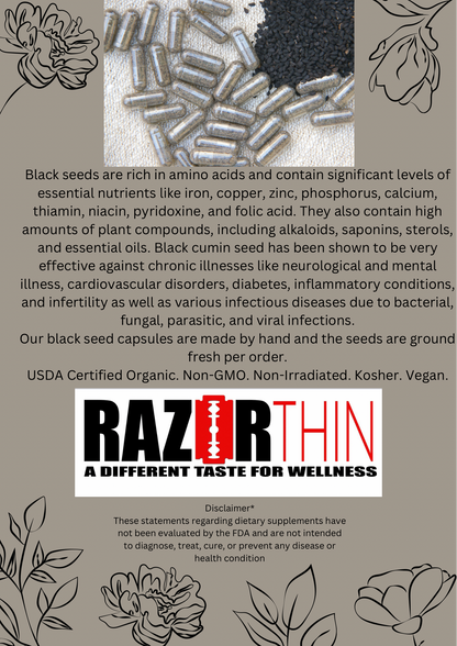Organic Black Cumin Seed Capsules